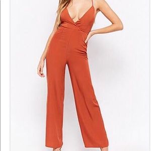 Strappy Surplice Jumpsuit